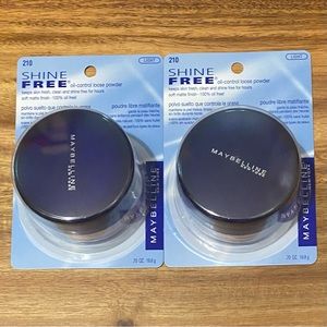 (Pack Of 2) Maybelline Shine Free Oil-Control Loose Powder Sealed - 210 Light